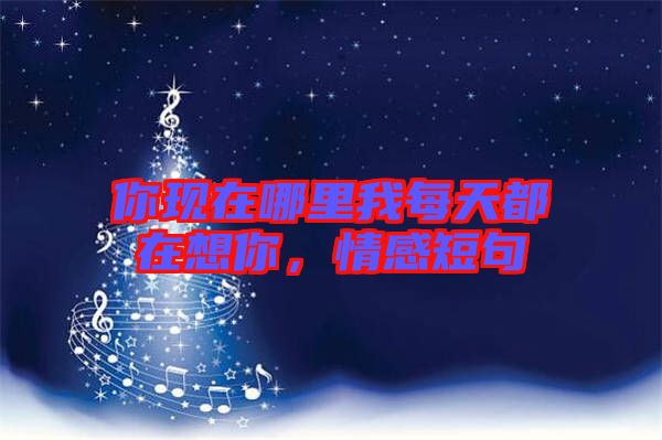 你現(xiàn)在哪里我每天都在想你，情感短句