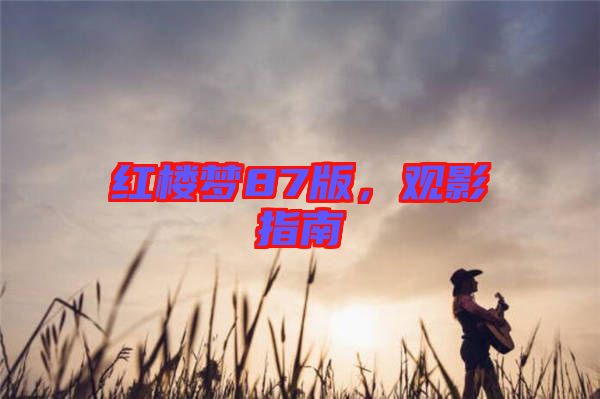 紅樓夢87版，觀影指南