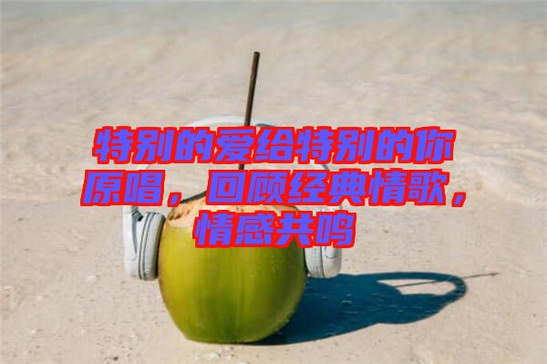 特別的愛給特別的你原唱，回顧經(jīng)典情歌，情感共鳴