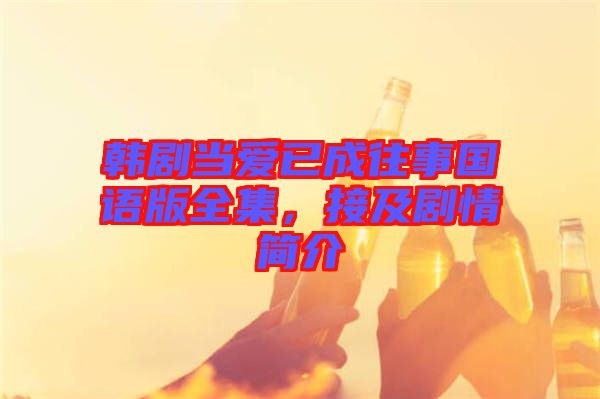 韓劇當(dāng)愛已成往事國語版全集，接及劇情簡介