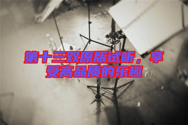 第十三雙原版試聽(tīng)，享受高品質(zhì)的樂(lè)趣