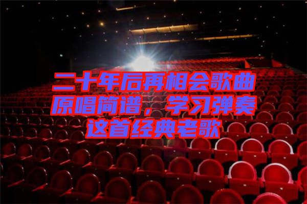二十年后再相會歌曲原唱簡譜，學(xué)習(xí)彈奏這首經(jīng)典老歌