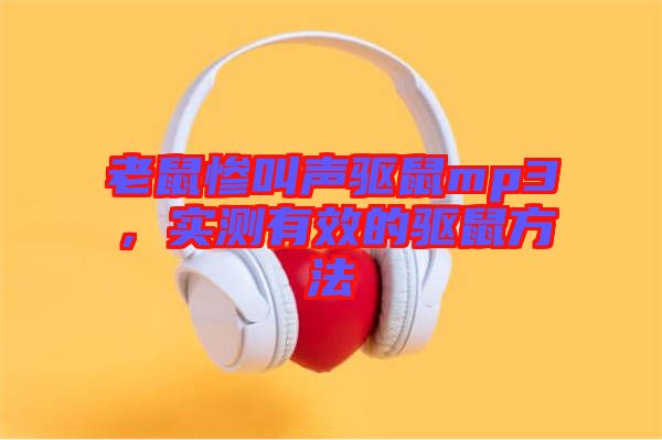 老鼠慘叫聲驅鼠mp3，實測有效的驅鼠方法