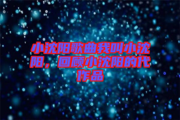 小沈陽歌曲我叫小沈陽，回顧小沈陽的代作品