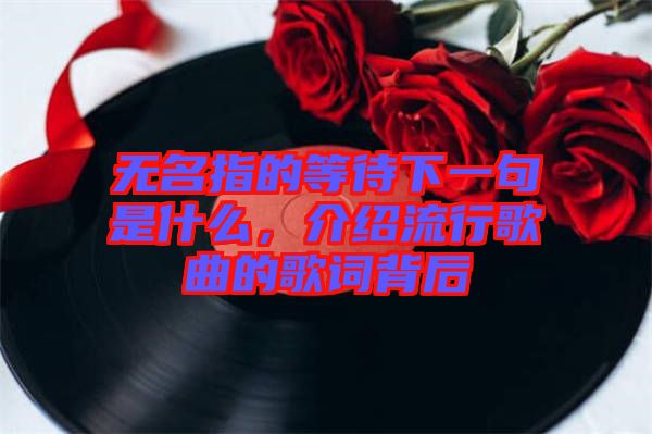 無(wú)名指的等待下一句是什么，介紹流行歌曲的歌詞背后