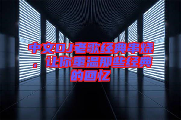 中文DJ老歌經(jīng)典串燒，讓你重溫那些經(jīng)典的回憶