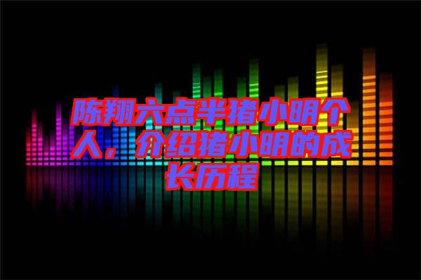 陳翔六點(diǎn)半豬小明個人，介紹豬小明的成長歷程