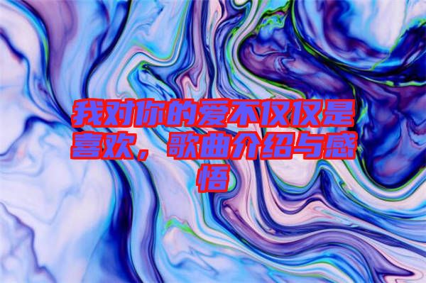 我對你的愛不僅僅是喜歡，歌曲介紹與感悟