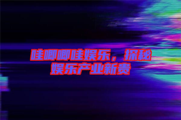 哇唧唧哇娛樂(lè)，探秘娛樂(lè)產(chǎn)業(yè)新貴
