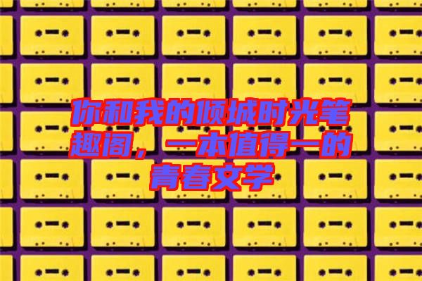 你和我的傾城時(shí)光筆趣閣，一本值得一的青春文學(xué)