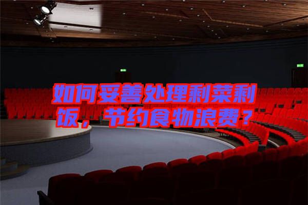 如何妥善處理剩菜剩飯，節(jié)約食物浪費(fèi)？