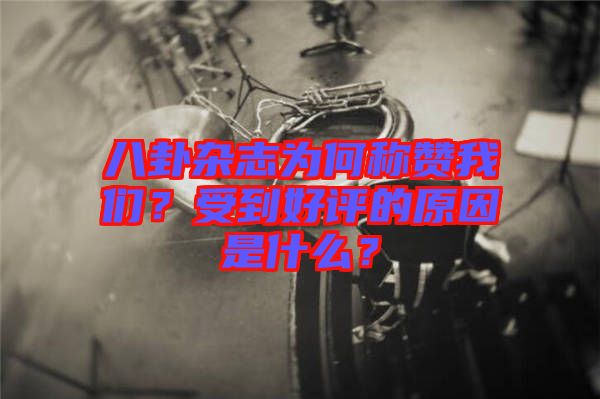 八卦雜志為何稱(chēng)贊我們？受到好評(píng)的原因是什么？