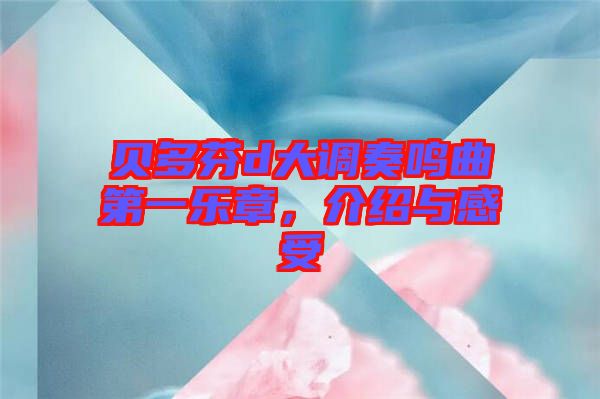 貝多芬d大調(diào)奏鳴曲第一樂(lè)章，介紹與感受