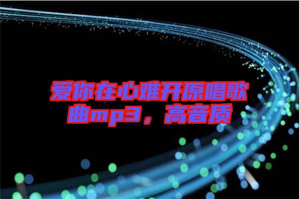 愛你在心難開原唱歌曲mp3，高音質(zhì)