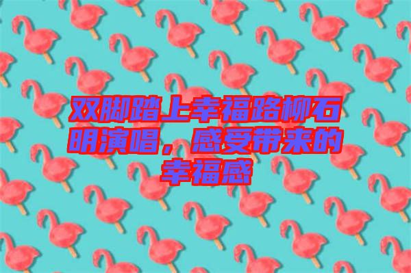 雙腳踏上幸福路柳石明演唱，感受帶來的幸福感
