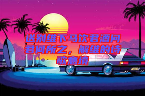 送別維下馬飲君酒問君何所之，解維的詩(shī)歌意境