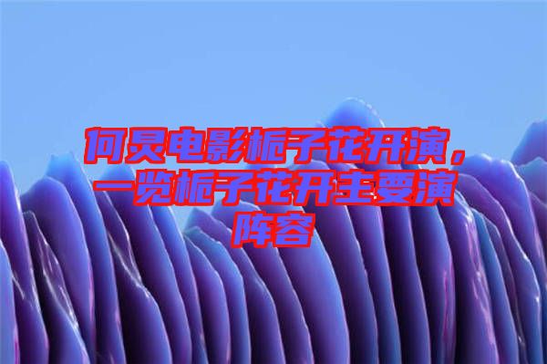 何炅電影梔子花開演，一覽梔子花開主要演陣容