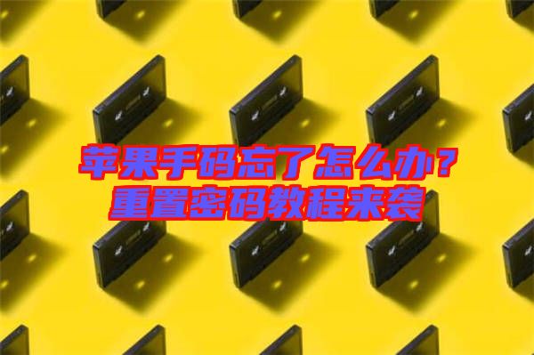 蘋(píng)果手碼忘了怎么辦？重置密碼教程來(lái)襲