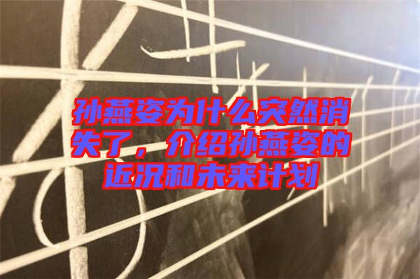 孫燕姿為什么突然消失了，介紹孫燕姿的近況和未來計(jì)劃