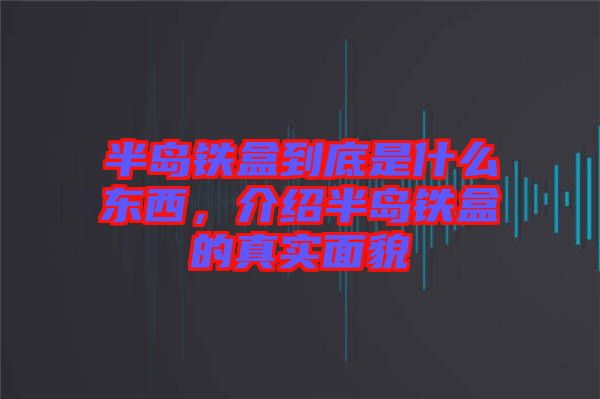 半島鐵盒到底是什么東西，介紹半島鐵盒的真實(shí)面貌
