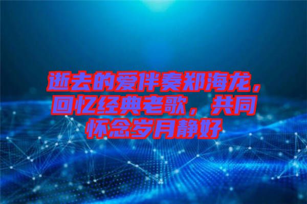 逝去的愛伴奏鄭海龍，回憶經(jīng)典老歌，共同懷念歲月靜好